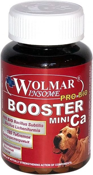 Wolmar Winsome Pro Bio Booster Ca Mini минеральный комплекс для собак мелких пород (180 таблеток)
Wolmar Winsome Pro Bio Booster Ca Mini минеральный комплекс для собак мелких пород (180 таблеток)