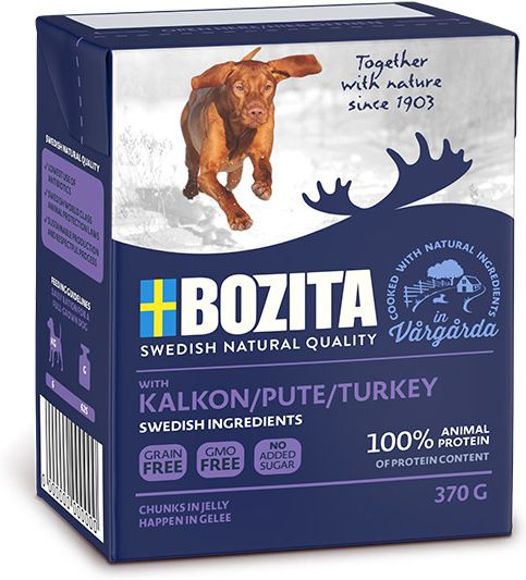 Bozita влажный корм для собак всех пород и возрастов, кусочки в желе с индейкой (370 г)
Bozita влажный корм для собак всех пород и возрастов, кусочки в желе с индейкой (370 г)
