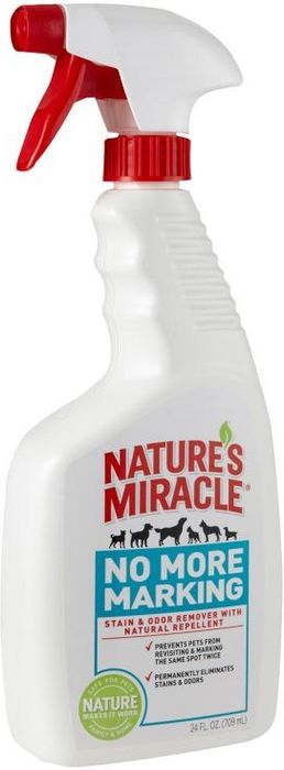 8in1 Natures Miracle спрей для уничтожения запахов и пятен против повторных меток (709 мл)
8in1 Natures Miracle спрей для уничтожения запахов и пятен против повторных меток (709 мл)