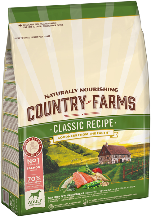 Country Farms сухой корм для взрослых собак всех пород, классический, лосось (2,5 кг)
Country Farms сухой корм для взрослых собак всех пород, классический, лосось (2,5 кг)
