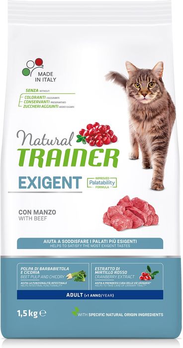 Trainer Natural корм для привередливых кошек с говядиной и свежей курицей (1,5 кг)
Trainer Natural корм для привередливых кошек с говядиной и свежей курицей (1,5 кг)