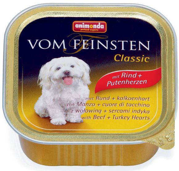 Animonda Vom Feinsten Classic консервы для собак с говядиной и сердцем индейки (150 г)
Animonda Vom Feinsten Classic консервы для собак с говядиной и сердцем индейки (150 г)