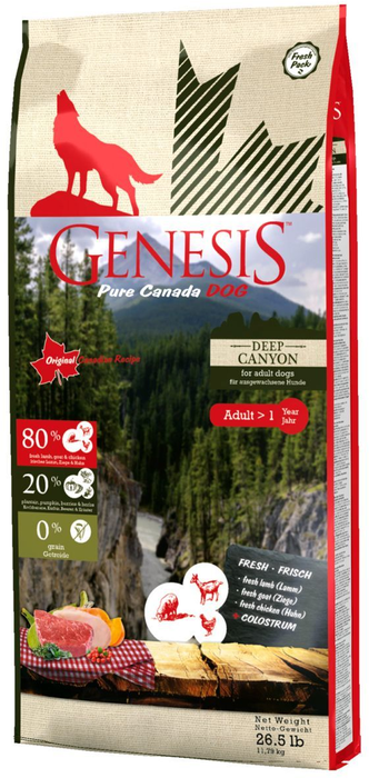 Genesis сухой корм для взрослых собак всех пород, курица, ягненок и коза (11,79 кг)
Genesis сухой корм для взрослых собак всех пород, курица, ягненок и коза (11,79 кг)