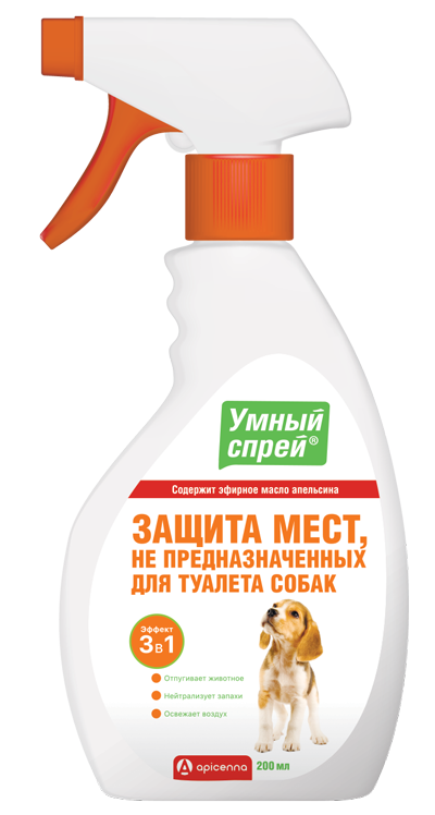 Apicenna умный спрей защита мест,не предназначенных для туалета, для собак (200 мл)
Apicenna умный спрей защита мест,не предназначенных для туалета, для собак (200 мл)