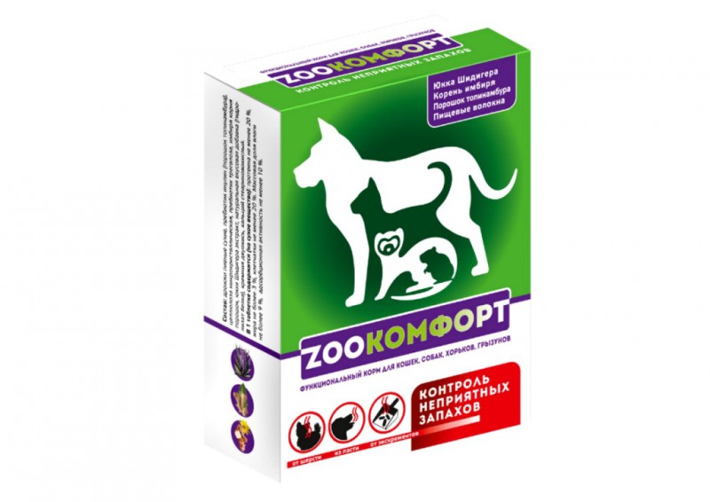 ZOOкомфорт функциональный корм для устранения запаха из пасти для всех видов животных (1 шт)
ZOOкомфорт функциональный корм для устранения запаха из пасти для всех видов животных (1 шт)