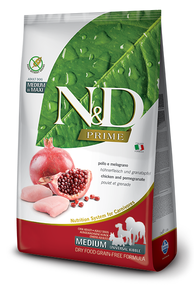 Farmina N&D Prime корм для собак средних и крупных пород, беззерновой, с курицей и гранатом (2,5кг)
Farmina N&D Prime корм для собак средних и крупных пород, беззерновой, с курицей и гранатом (2,5кг)