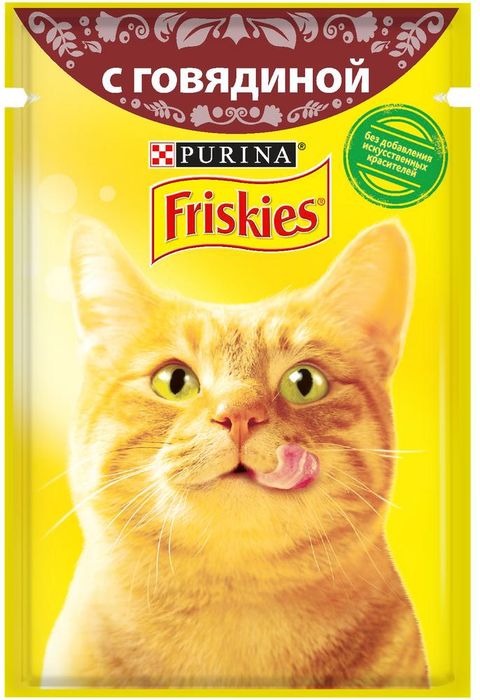 Friskies влажный корм для взрослых кошек всех пород, кусочки говядины в подливе (85 г)
Friskies влажный корм для взрослых кошек всех пород, кусочки говядины в подливе (85 г)