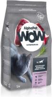 AlphaPet WOW сухой корм для домашних кошек, с уткой и потрошками