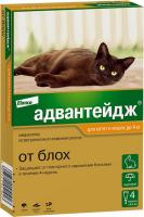 Elanco Адвантейдж капли для котят и кошек до 4 кг, от блох, вшей, власоедов