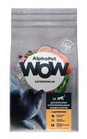 AlphaPet WOW корм для стерилизованных кошек, c цыпленком