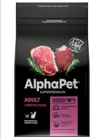 AlphaPet корм для кошек, с говядиной и печенью