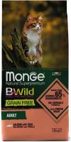 Monge Cat BWild GRAIN FREE сухой корм для взрослых кошек, беззерновой из лосося и гороха