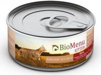 BioMenu влажный корм для котят всех пород, мясное ассорти