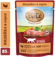 Nature`s Table Nature’s Table влажный корм для взрослых кошек всех пород, индейка в cоусе