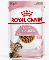 Royal Canin влажный корм для стерилизованных котят, кусочки в соусе