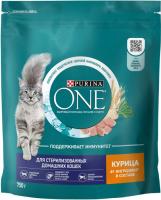 Сухой корм Purina ONE® полнорационный для стерилизованных домашних кошек, с высоким содержанием курицы
