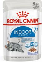 Royal Canin Indoor влажный корм для стерилизованных пожилых кошек, кусочки в желе