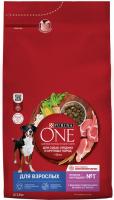 Сухой корм Purina ONE® для взрослых собак средних и крупных пород, с высоким содержанием ягненка и рисом