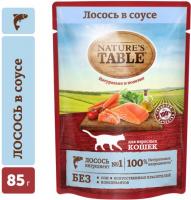 Nature`s Table Nature’s Table влажный корм для взрослых кошек всех пород, лосось в cоусе