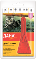 Apicenna Дана Ультра капли инсектоакарицидные на холку для кошек весом более 4 кг
