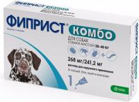 KRKA Фиприст Комбо для собак 20-40 кг от блох и клещей