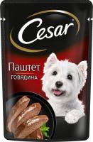 Cesar влажный корм для взрослых собак, паштет с говядиной (28шт в уп)