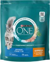 Сухой корм Purina ONE® полнорационный для кошек старше 11 лет, с высоким содержанием курицы
