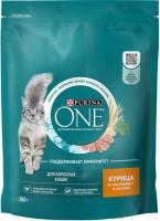 Сухой корм Purina ONE® полнорационный для взрослых кошек, с высоким содержанием курицы