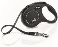 Flexi New Classic S рулетка для собак до 15 кг черная