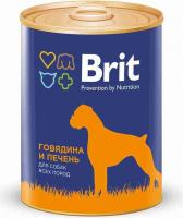 Brit Premium by Nature влажный корм для взрослых собак всех пород, говядина и рис