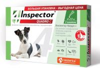 Inspector Quadro C капли для собак весом 4-10 кг от внешних и внутренних паразитов