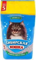 Сибирская Кошка Эффект впитывающий минеральный наполнитель для кошачьих туалетов