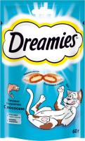 Dreamies лакомство для кошек подушечки с лососем