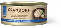 Grandorf консервы для кошек куриная грудка с сибасом