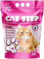 CAT STEP наполнитель для кошек силикагель CRISTAL PINK