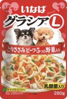 INABA CIAO Inaba Gracia L влажный корм для собак, куриное филе с говядиной и овощами в желе