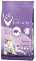 Van Cat Lavender комкующийся наполнитель для кошачьих туалетов, без пыли, с ароматом лаванды