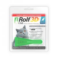 Rolf Club Rolfclub 3D капли от блох,клещей и комаров для кошек больше 4 кг