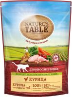 Nature`s Table Nature's Table сухой корм для взрослых кошек с курицей