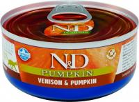 Farmina N&D Pumpkin влажный корм для кошек, оленина с тыквой