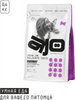 Ajo Delicate Taste корм для кошек, низкозерновой, для привередливых, индейка