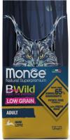 Monge Cat BWild LOW GRAIN Hare корм для взрослых кошек с мясом зайца