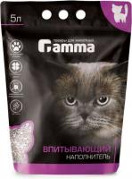 Гамма Gamma впитывающий наполнитель для кошачьего туалета