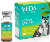 Veda Зеленый чай лосьон для кошек и собак, зоогигиеническое средство для ухода за глазами