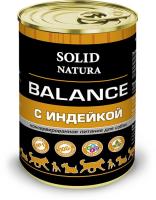 Solid Natura влажный корм для взрослых собак всех пород, индейка