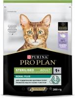 Сухой корм Pro Plan® Sterilised Renal Plus для взрослых стерилизованных кошек для поддержания здоровья почек, с высоким содержанием индейки