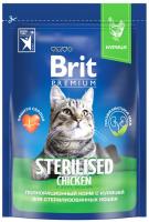 Brit Premium корм для взрослых стерилизованных кошек, с курицей