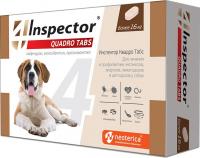 Inspector Quadro таблетки для собак весом более 16 кг, от внешних и внутренних паразитов