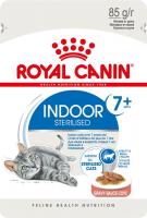 Royal Canin Indoor Sterilised 7+ влажный корм для стареющих кошек, постоянно живущих в помещении, соус