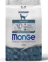 Monge Cat Monoprotein Sterilised Trout корм для стерилизованных кошек с форелью